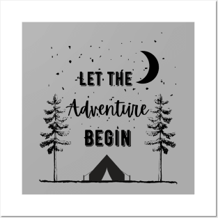 Let the Adventure Begin Dark Posters and Art